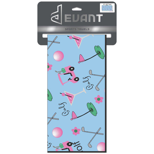 Devant Women's Martini Tee Time Golf Towel