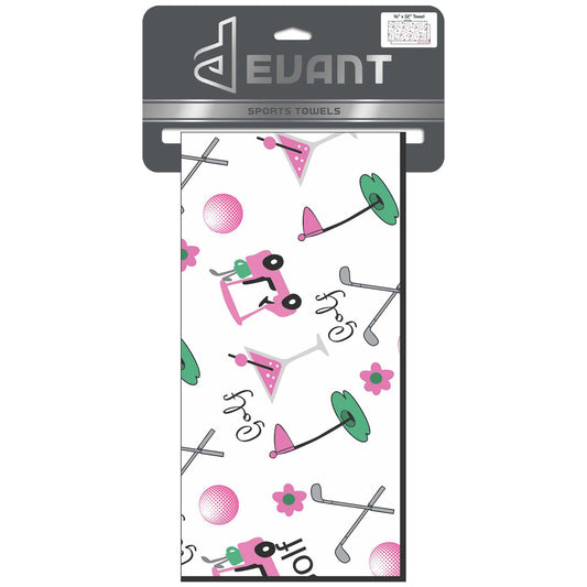 Devant Women's Martini Tee Time Golf Towel