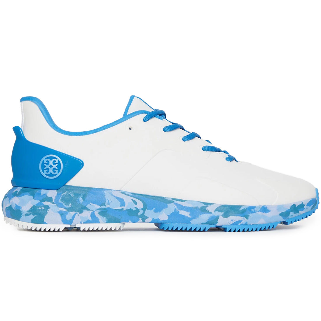 G/FORE MG4+ Golf Shoes White Snow/Blue Camo G4MA23EF30