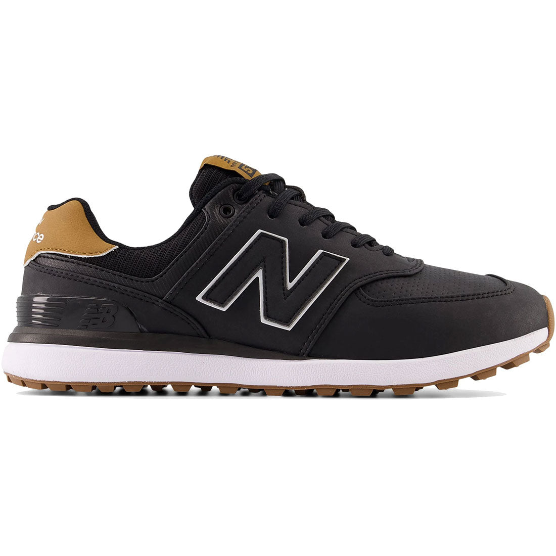 New Balance 574 Greens V2 Golf Shoes Black/Gum