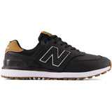 New Balance 574 Greens V2 Golf Shoes Black/Gum