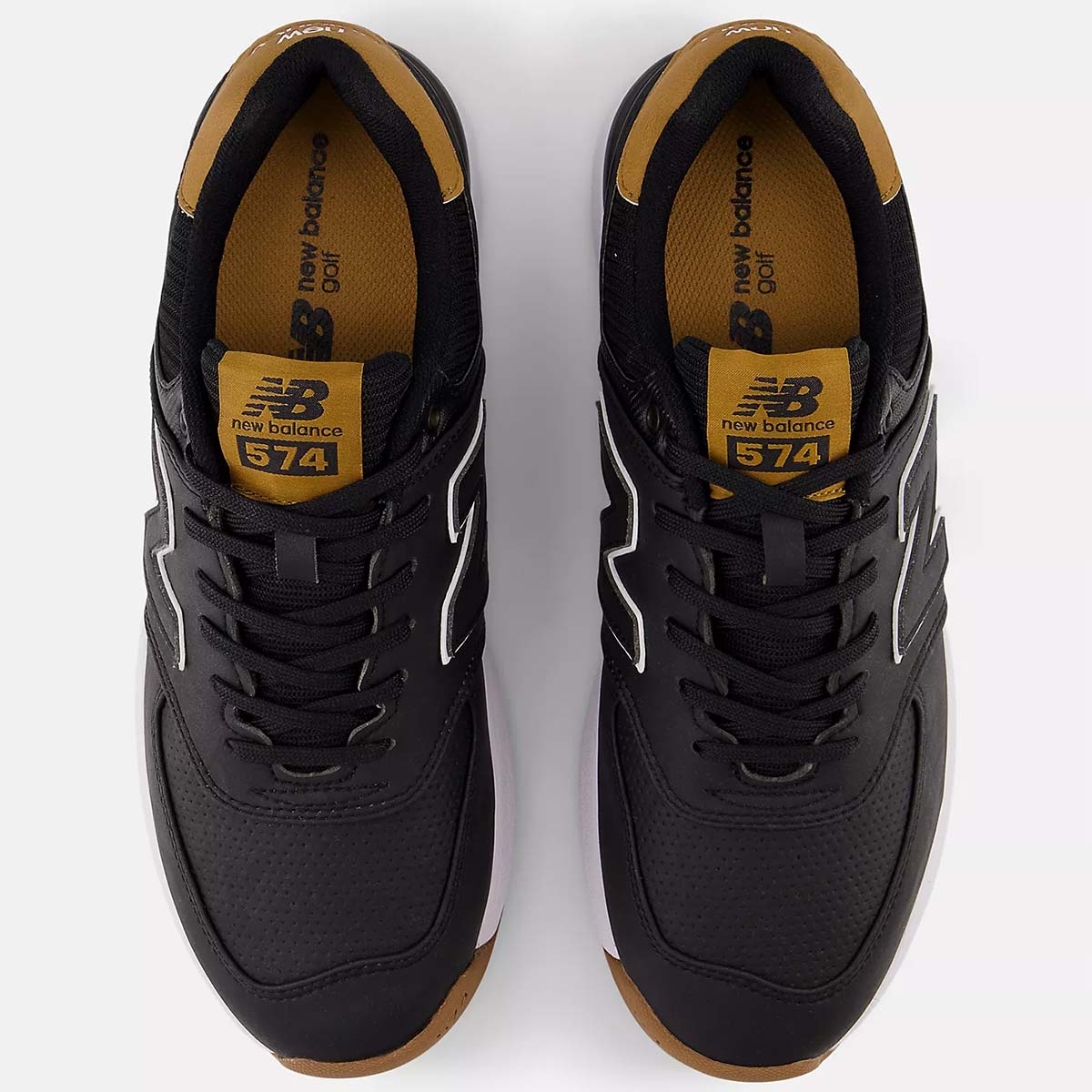New Balance 574 Greens V2 Golf Shoes Black/Gum