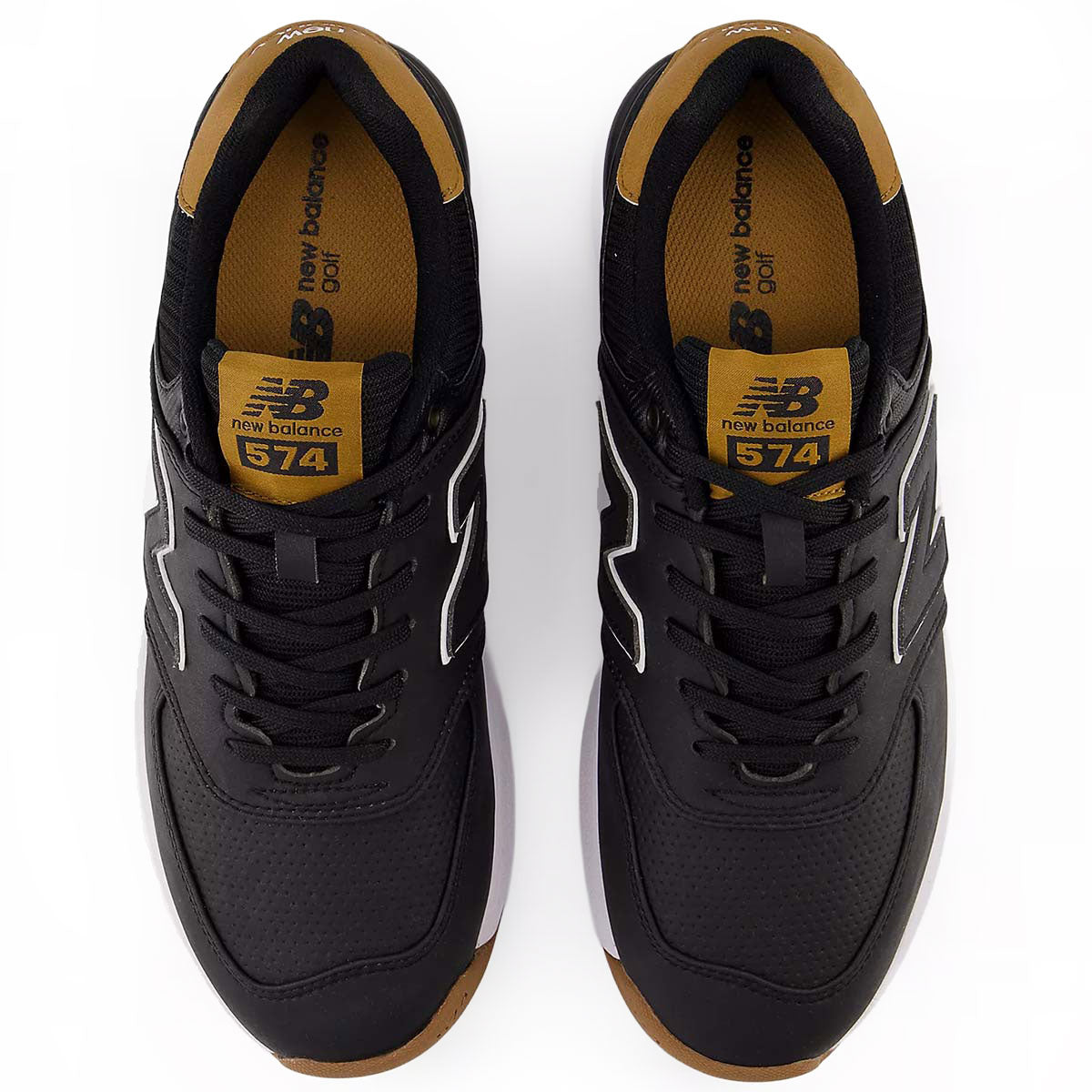 New Balance 574 Greens V2 Golf Shoes Black/Gum