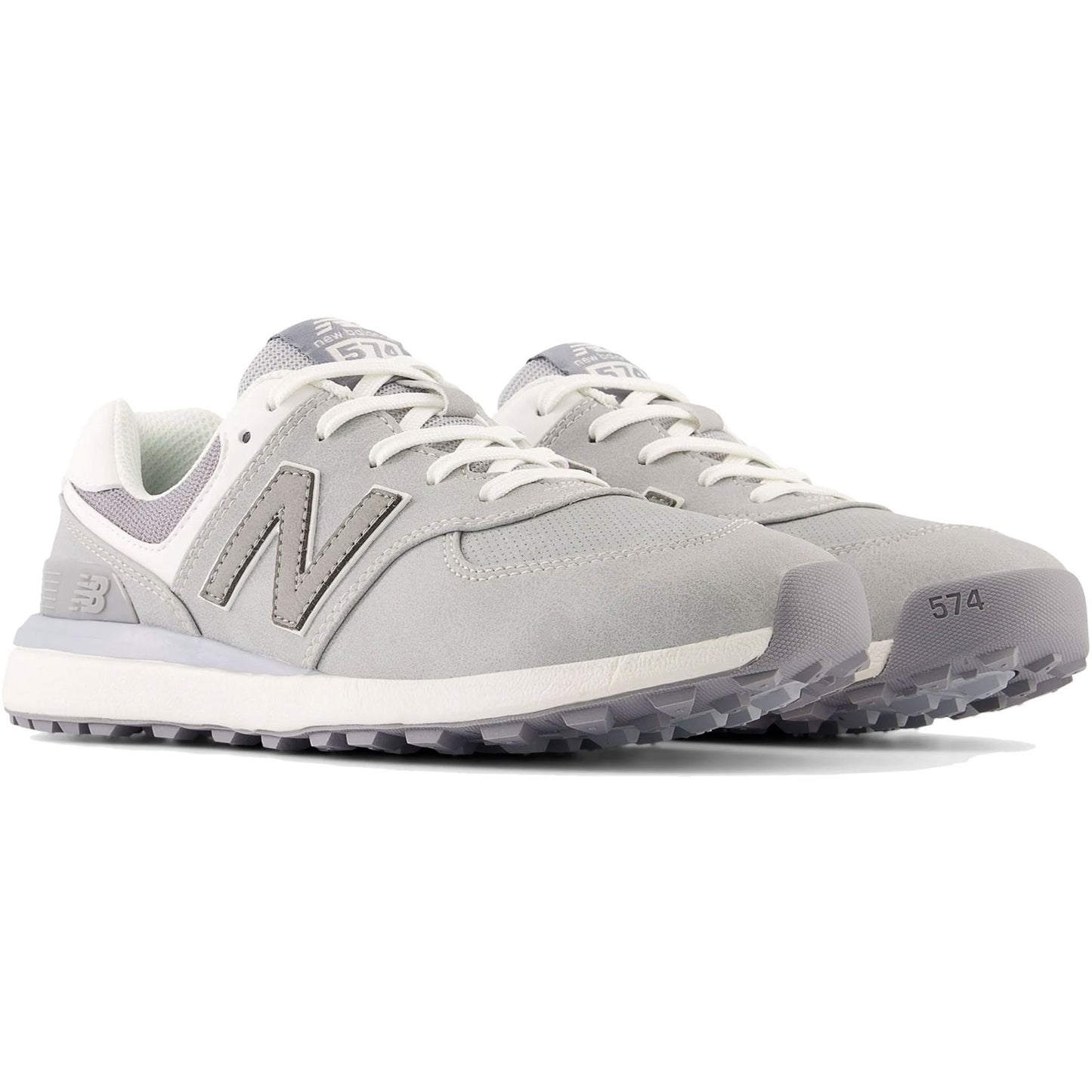 New Balance Women's 574 Greens V2 Golf Shoes Light Grey