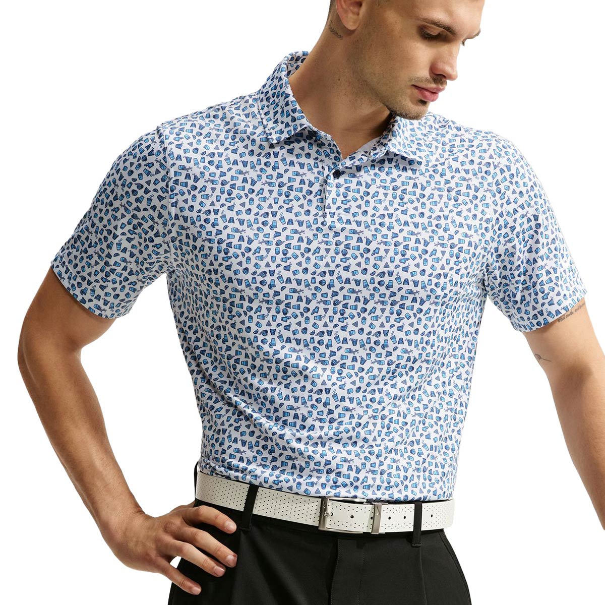Nike Dri-Fit Velocity Micro Bucket Print Polo