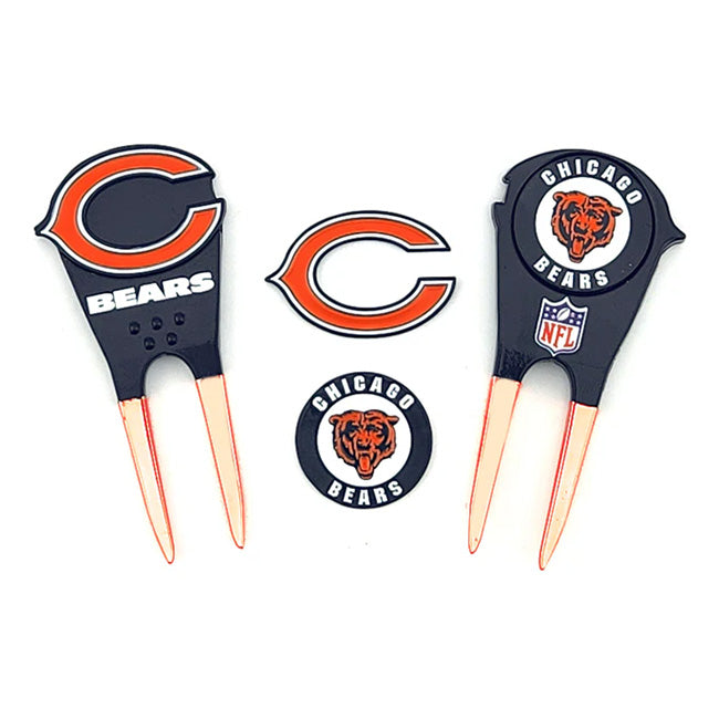 Pac Golf NFL Ball Marker Divot Tool Set