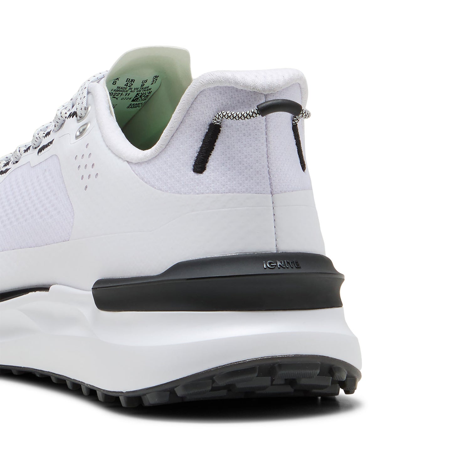 Puma Ignite Elevate X Golf Shoes White/Black/White