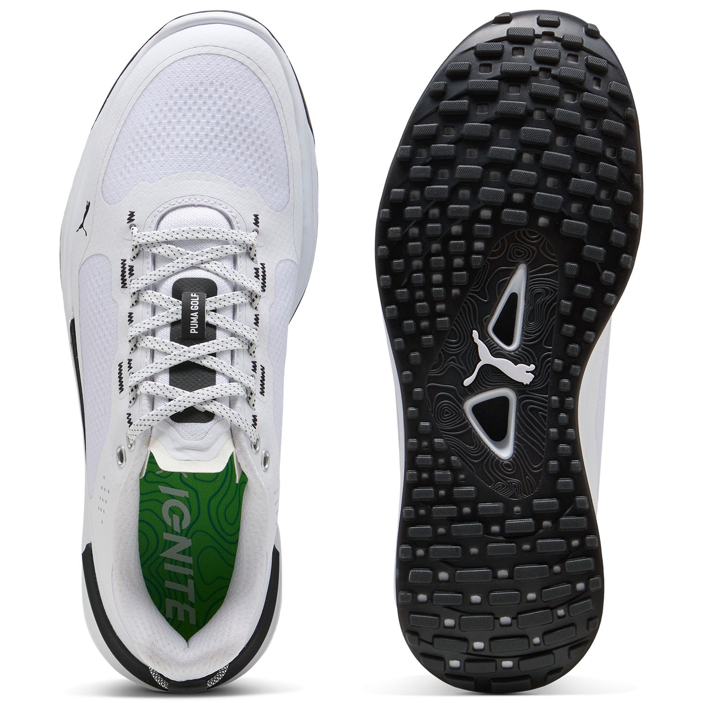 Puma Ignite Elevate X Golf Shoes White/Black/White