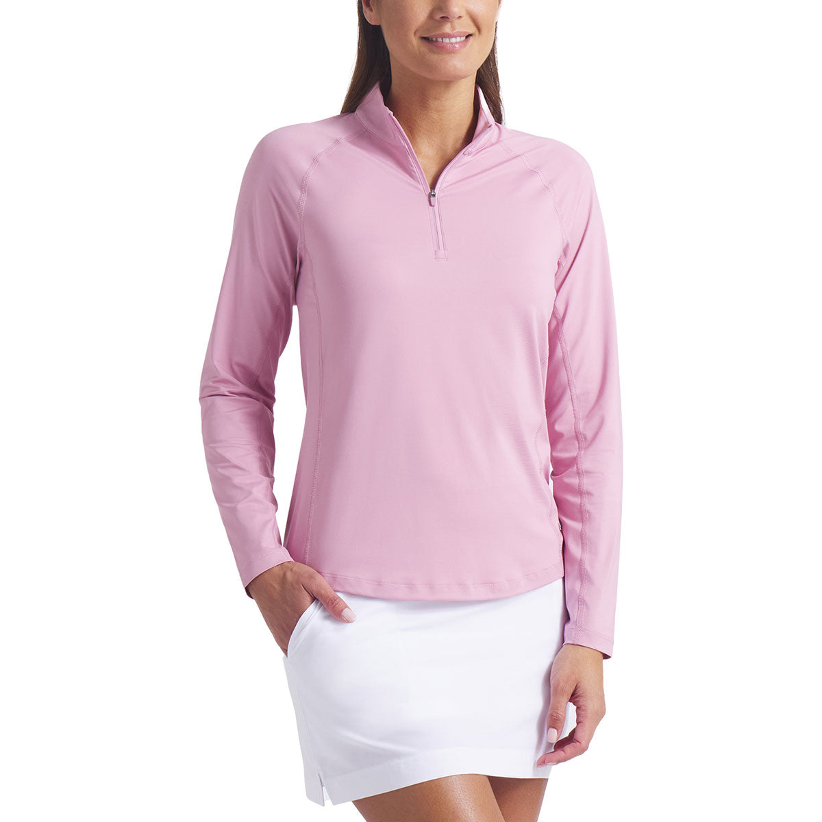 Puma Women's You-V Solid Quarter Zip Golf Pullover – Golf Discount