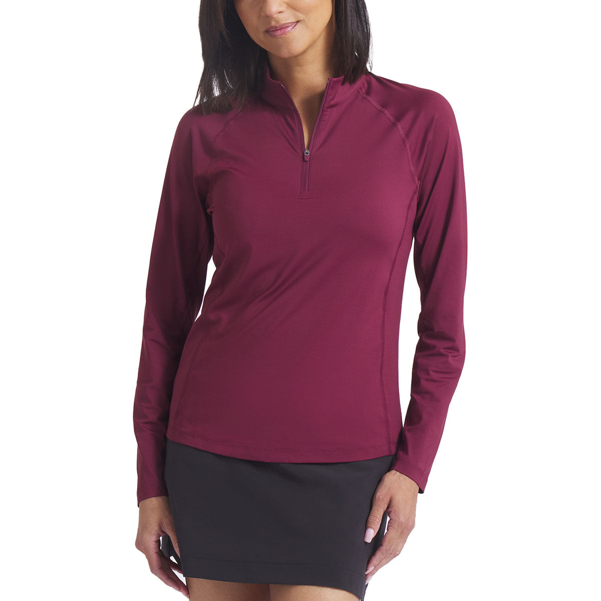 Puma Women's You-V Solid Quarter Zip Golf Pullover