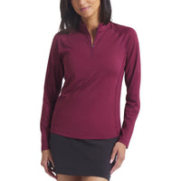 Puma Women's You-V Solid Quarter Zip Golf Pullover