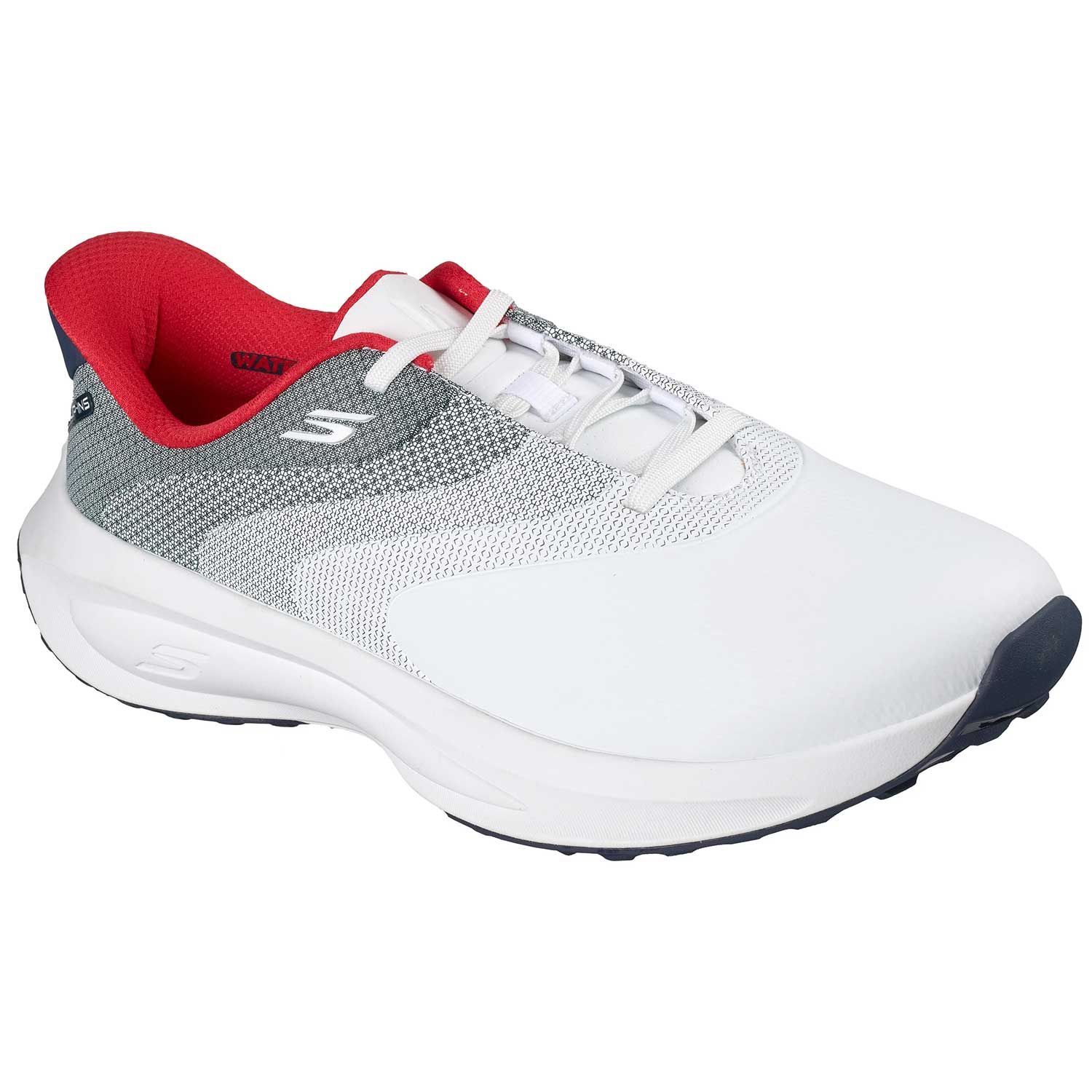 ルキトページ Skechers GO GOLF Flow SL Slip-ins Golf Shoes White/Navy/Red – Golf
