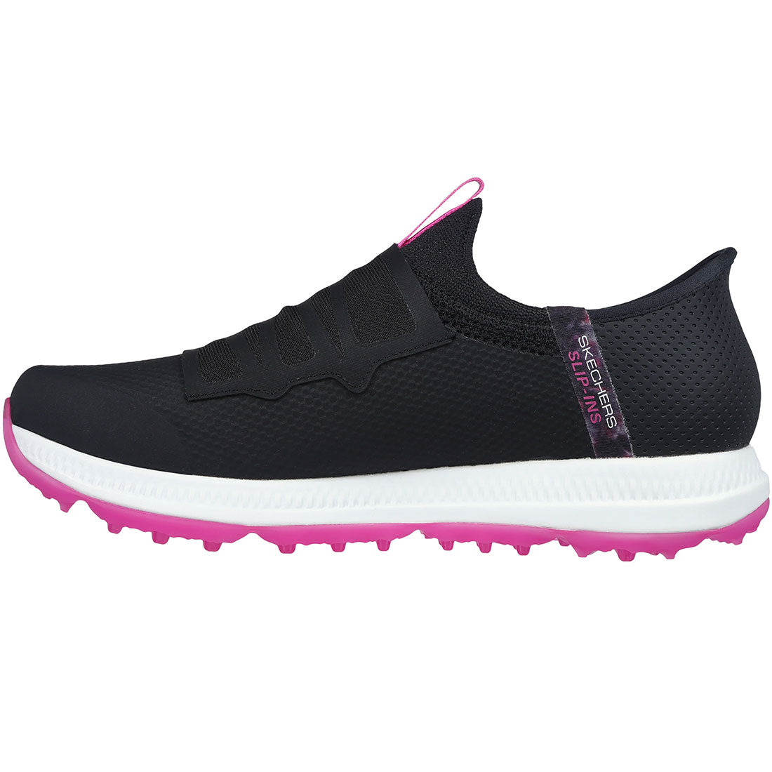 Skechers Women's GO GOLF Elite 5 Slip-Ins Golf Shoes Black/Pink