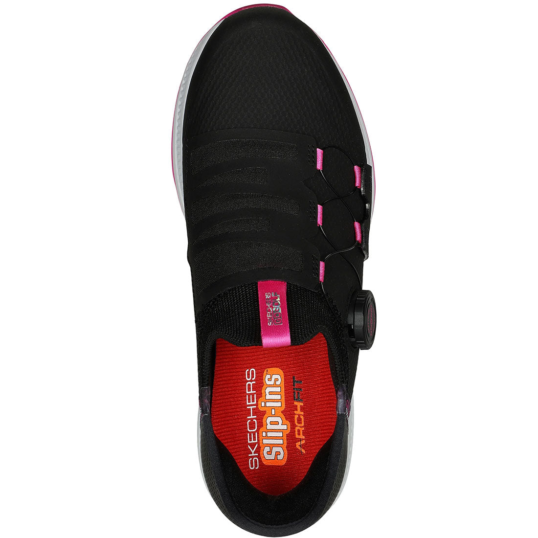 Skechers Women's GO GOLF Elite 5 Slip-Ins Golf Shoes Black/Pink
