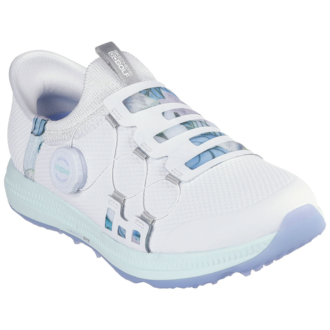 SKECHERS GO GOLF ゴルフシューズ ホワイト/ミント Skechers Women's GO GOLF Elite 5 Slip-Ins Golf Shoes White/Multi