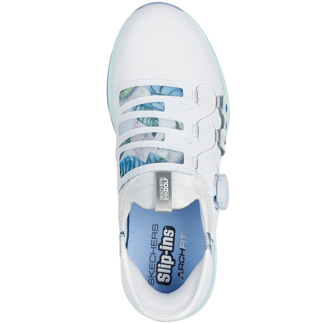 SKECHERS GO GOLF ゴルフシューズ ホワイト/ミント Skechers Women's GO GOLF Elite 5 Slip-Ins Golf Shoes White/Multi