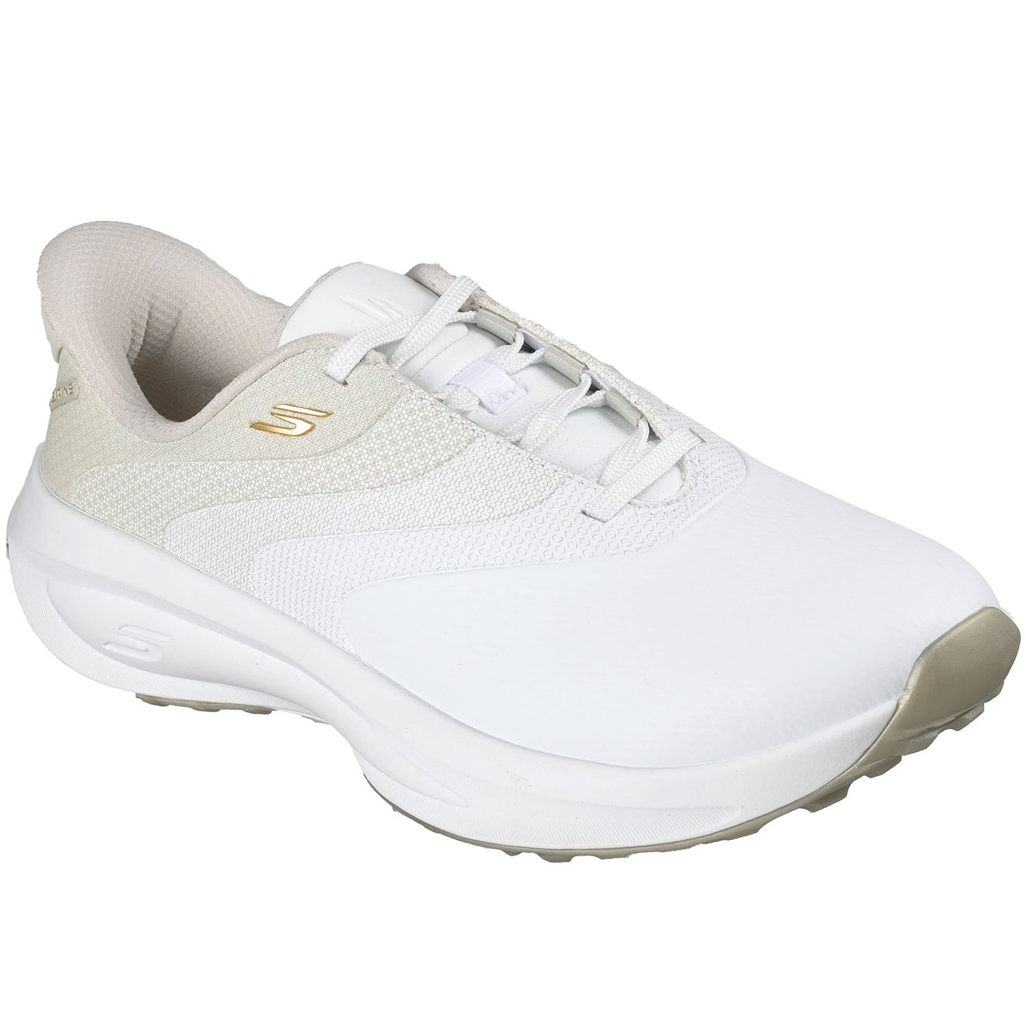 Skechers Women's GO GOLF Flow SL Slip-ins Golf Shoes White/Natural