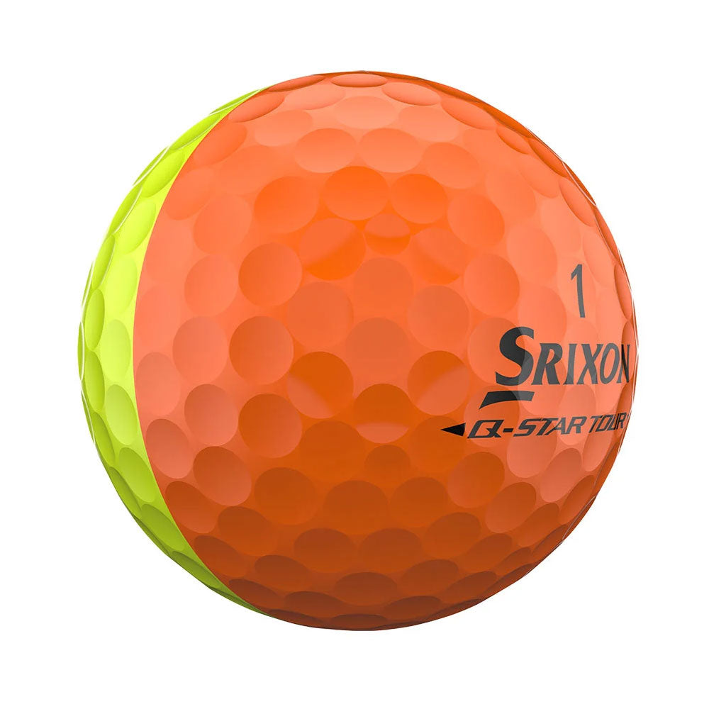Srixon Q-Star Tour 6 Divide Orange/Yellow Golf Balls
