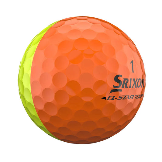 Srixon Q-Star Tour 6 Divide Orange/Yellow Golf Balls