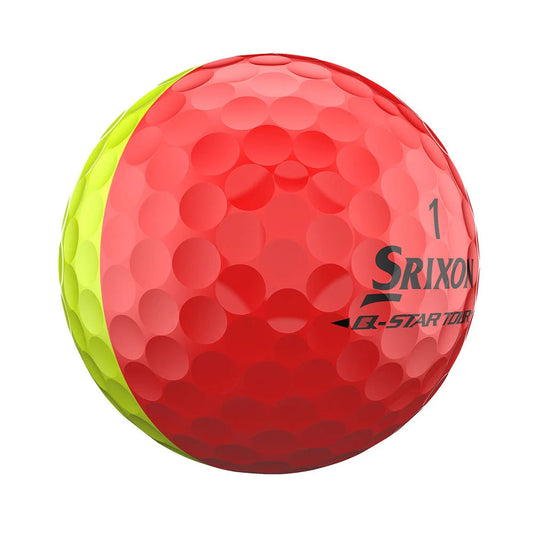 Srixon Q-Star Tour 6 Divide Red/Yellow Golf Balls