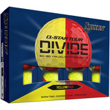 Srixon Q-Star Tour 6 Divide Red/Yellow Golf Balls