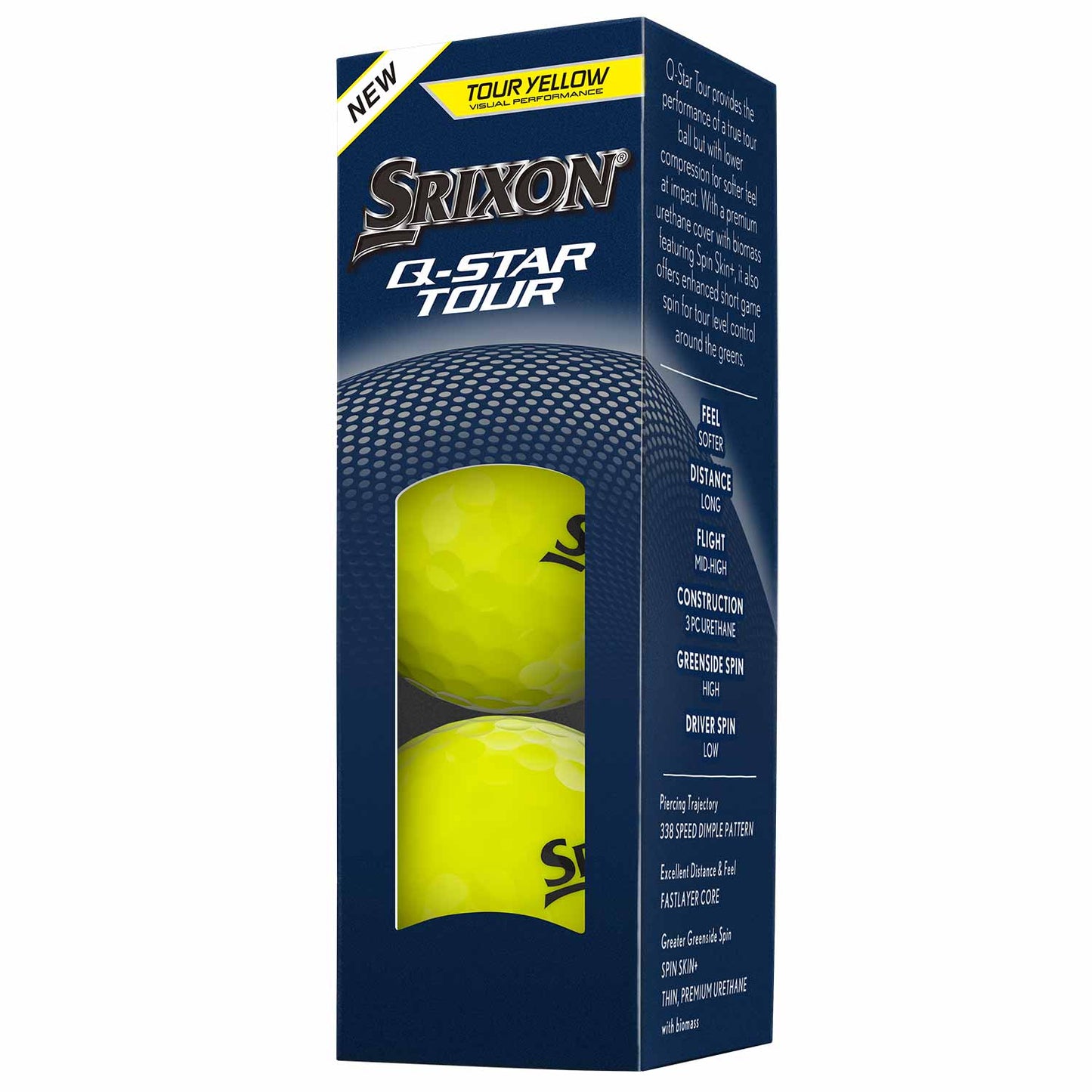 Srixon Q-Star Tour 6 Personalized Yellow Golf Balls