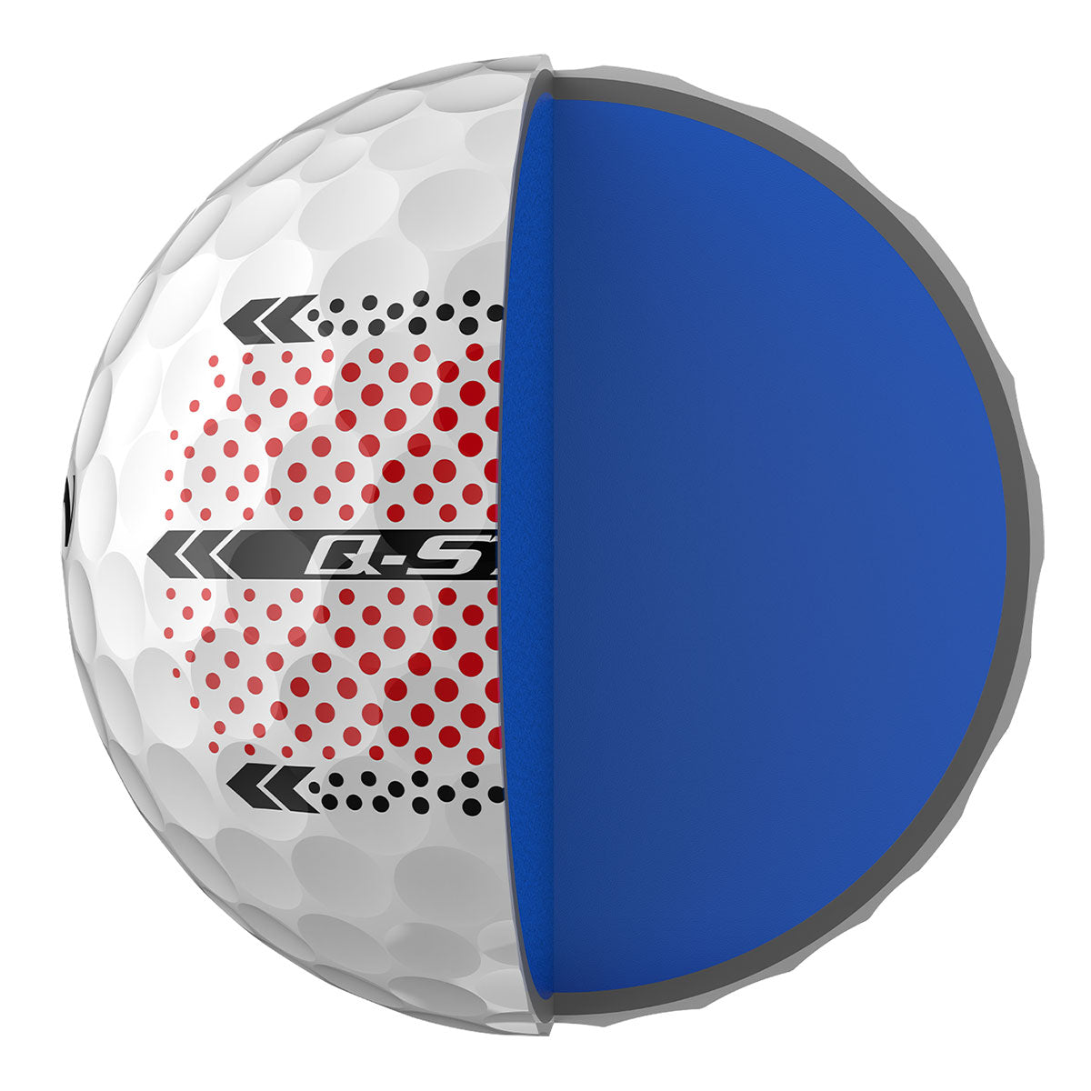 Srixon Q-Star Ultispeed Trackline White Golf Balls