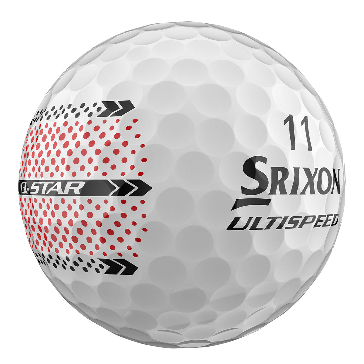 Srixon Q-Star Ultispeed Trackline White Golf Balls