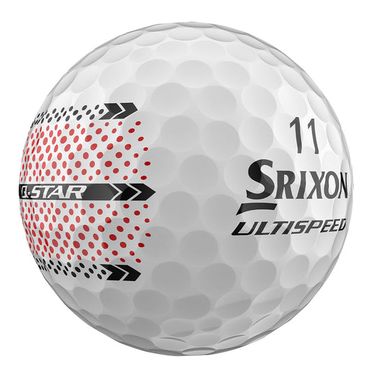 Srixon Q-Star Ultispeed Trackline White Golf Balls