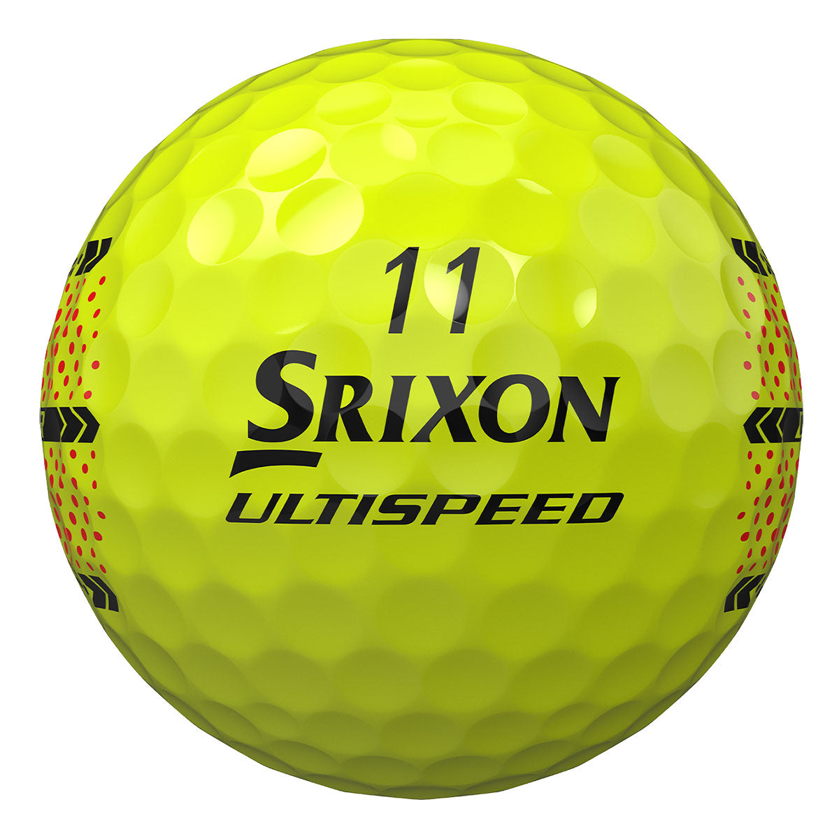 Srixon Q-Star Ultispeed Trackline Yellow Golf Balls