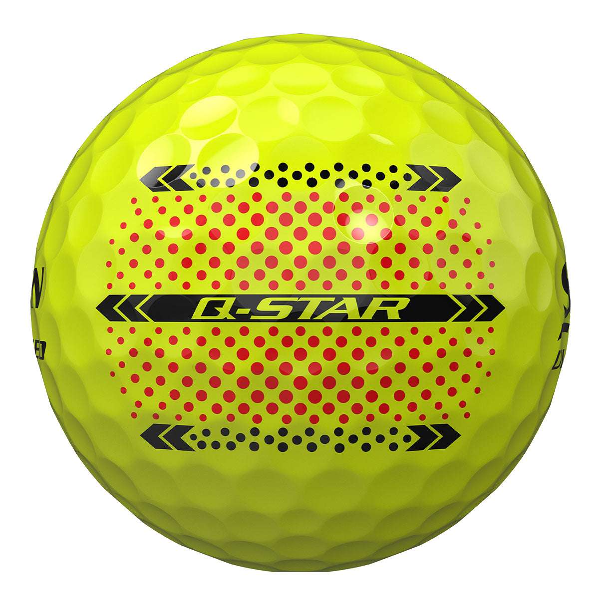 Srixon Q-Star Ultispeed Trackline Yellow Golf Balls