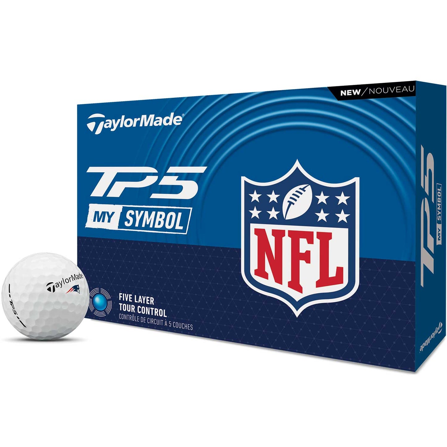TaylorMade TP5 MySymbol NFL Golf Balls