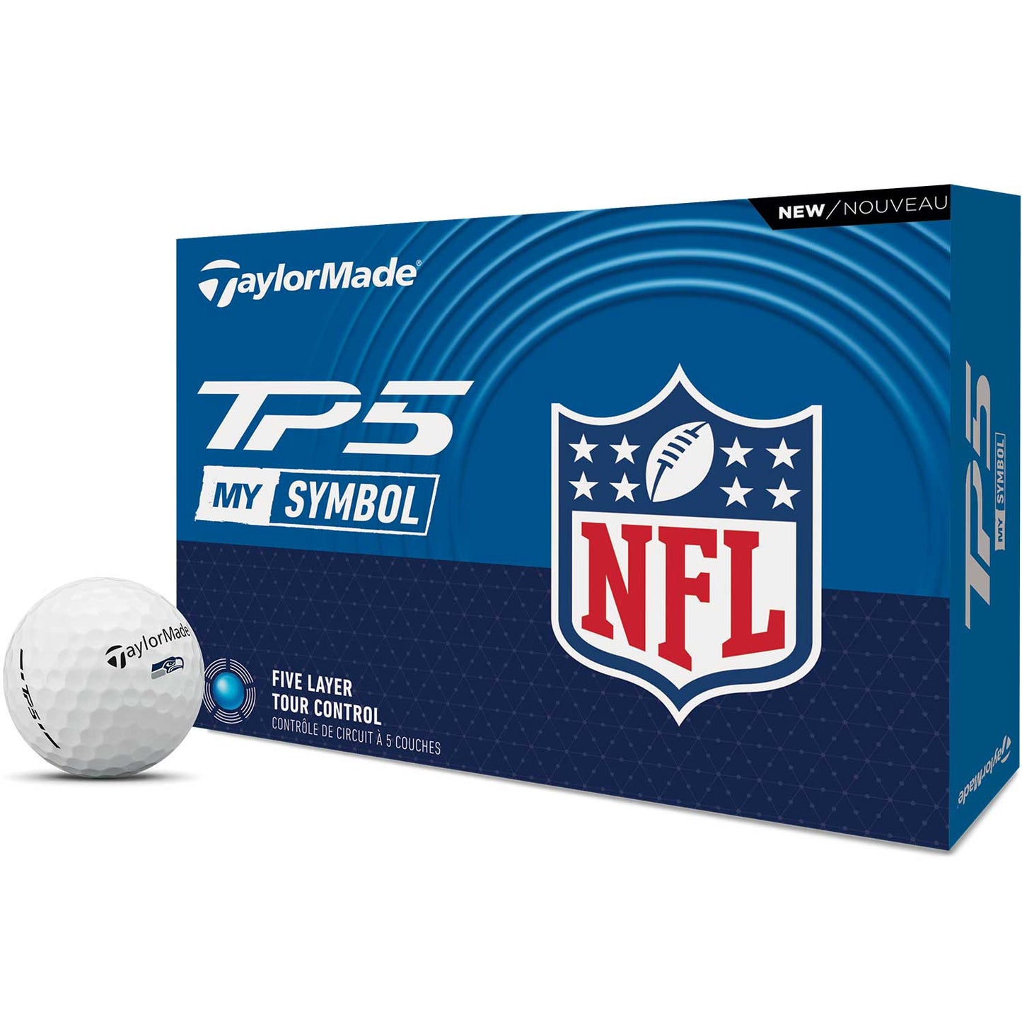 TaylorMade TP5 MySymbol NFL Golf Balls