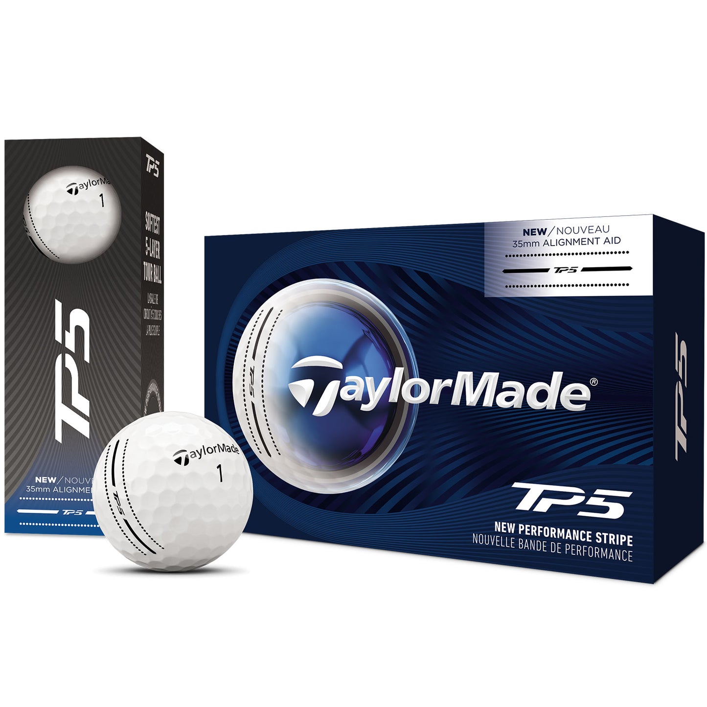 TaylorMade TP5 Performance Stripe 6-Pack Golf Balls
