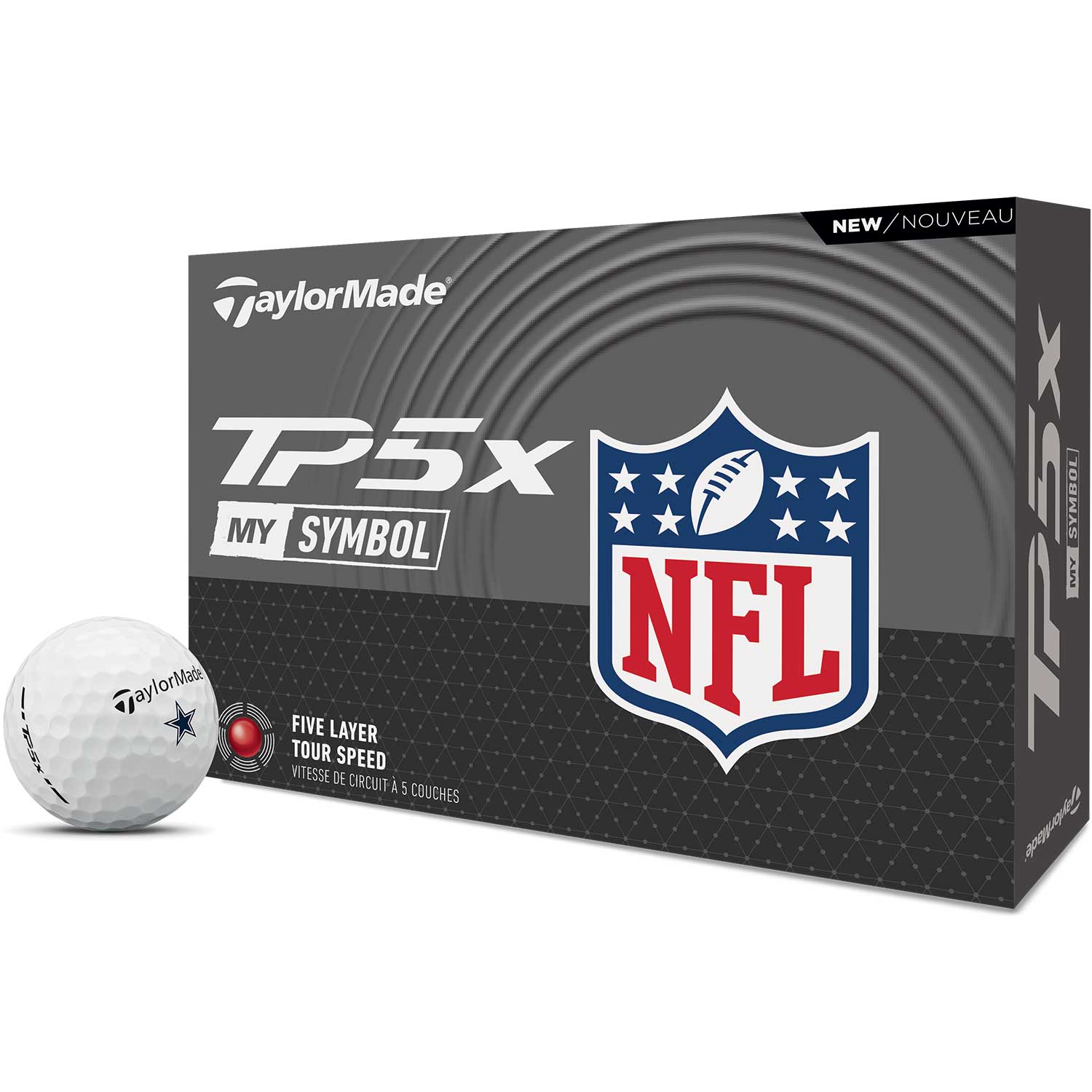 TaylorMade TP5x MySymbol NFL Golf Balls – Golf Discount