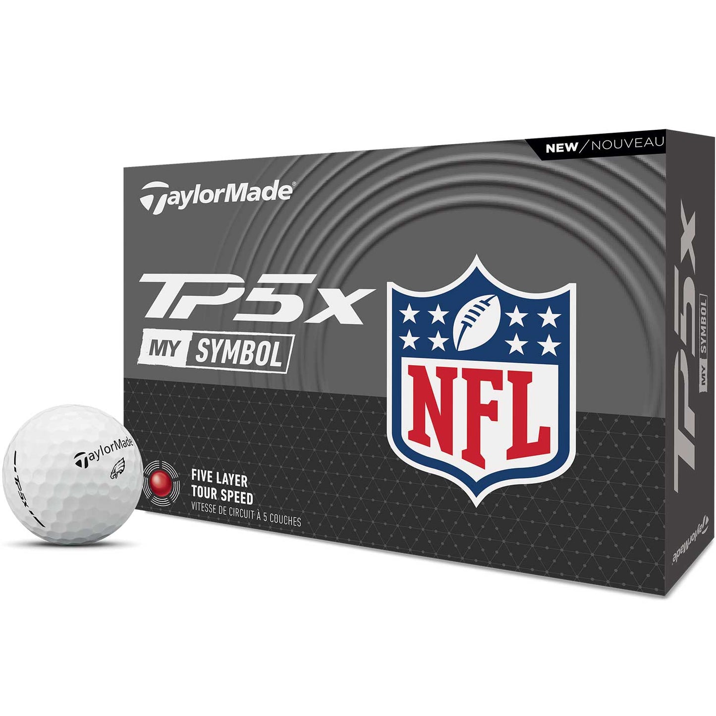 TaylorMade TP5x MySymbol NFL Golf Balls