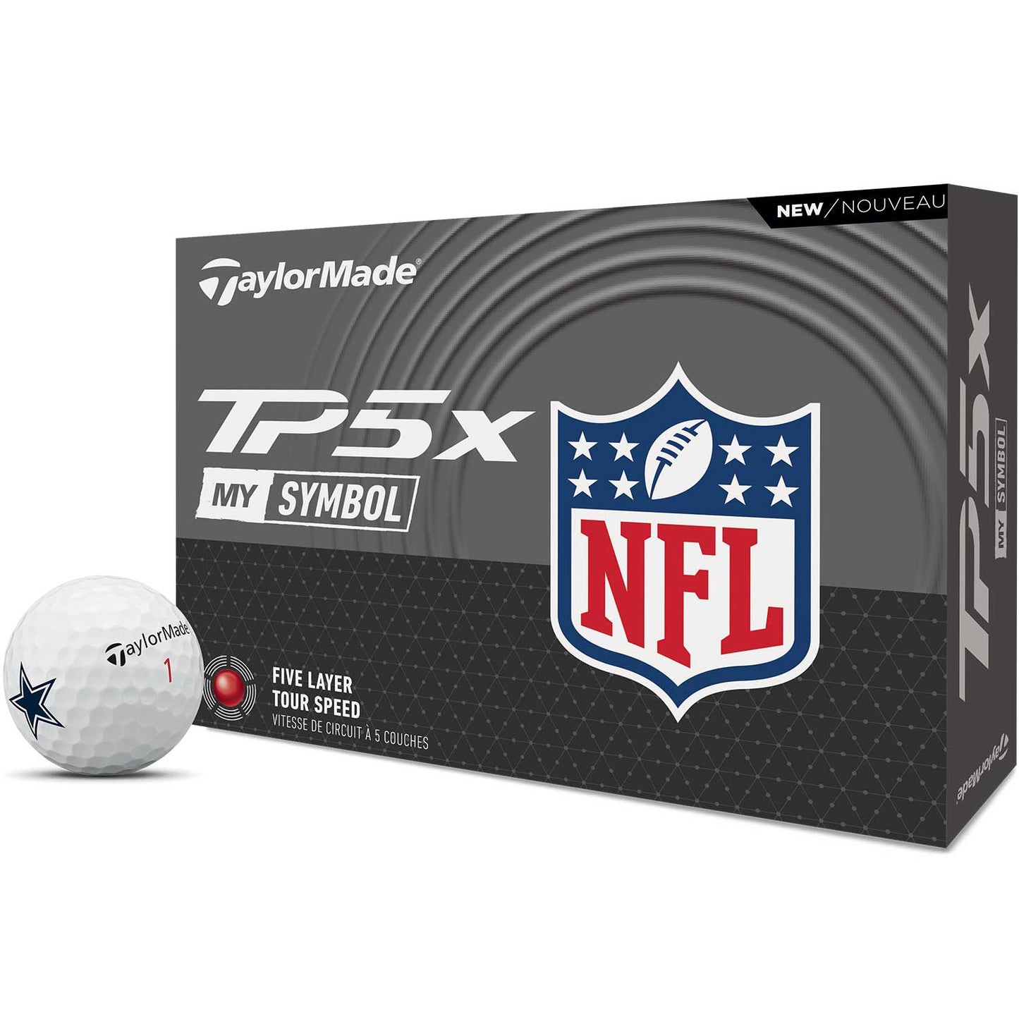 TaylorMade TP5x NFL Logo Golf Balls