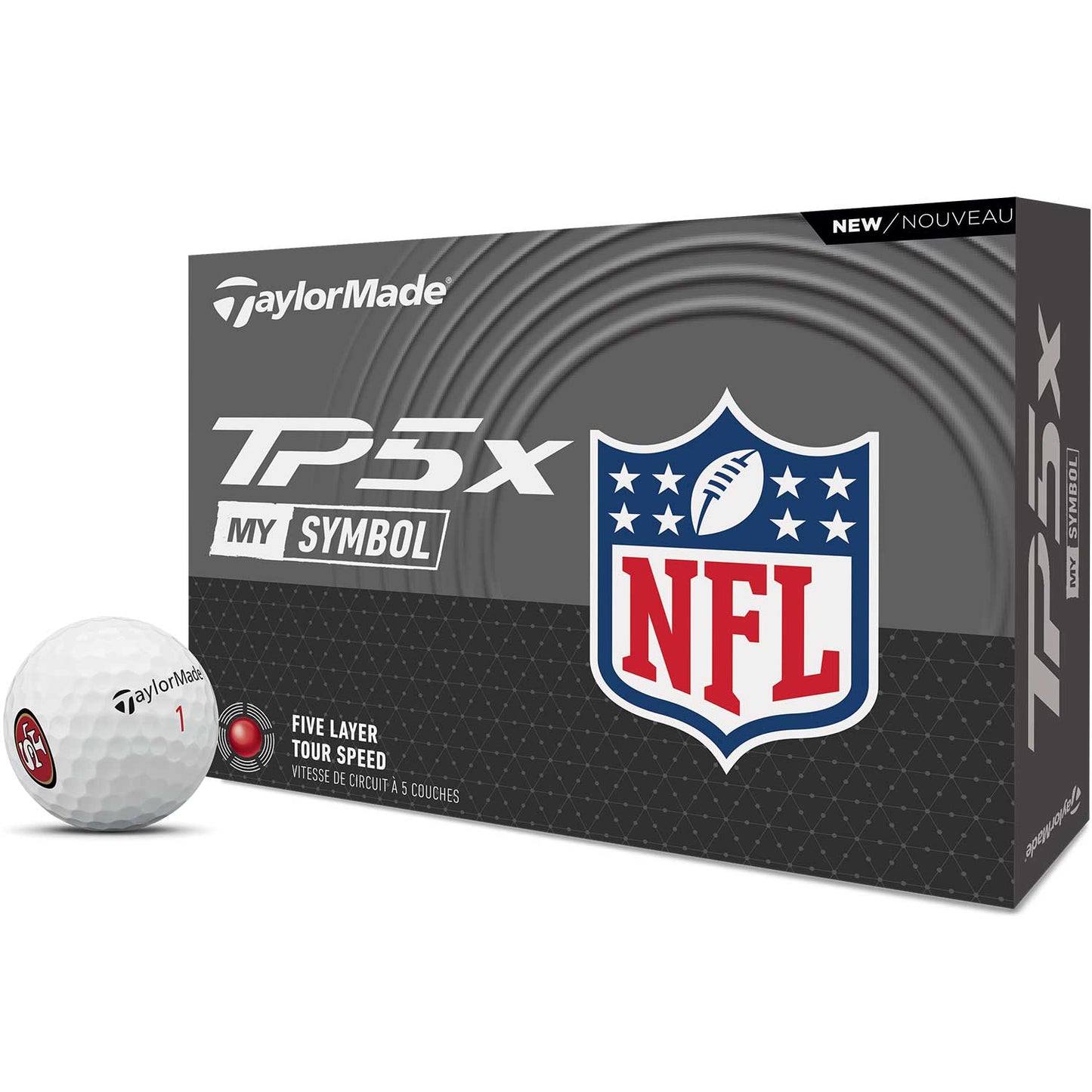 TaylorMade TP5x NFL Logo Golf Balls