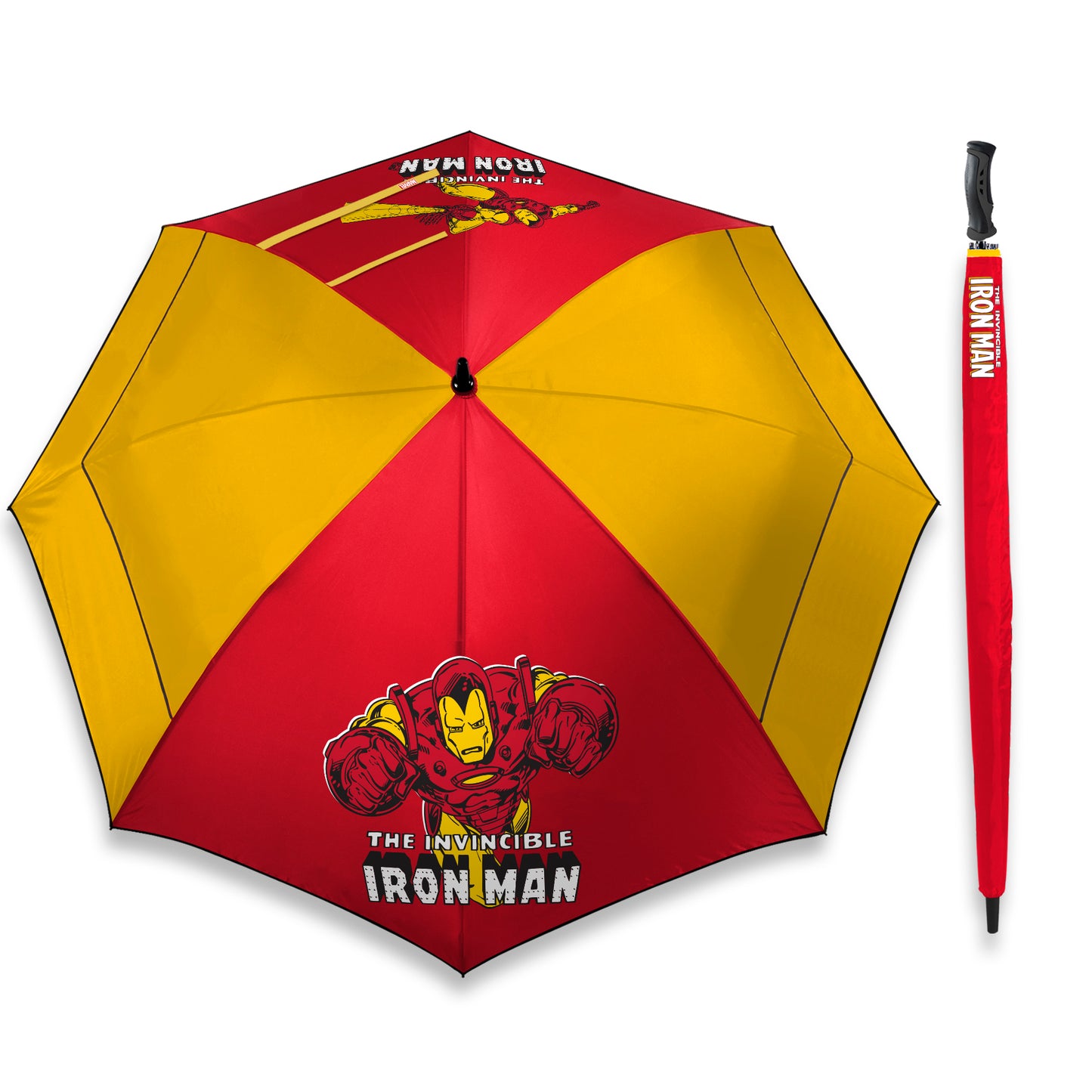 Team Effort Marvel Iron Man 62 Inch WindSheer Lite Golf Umbrella