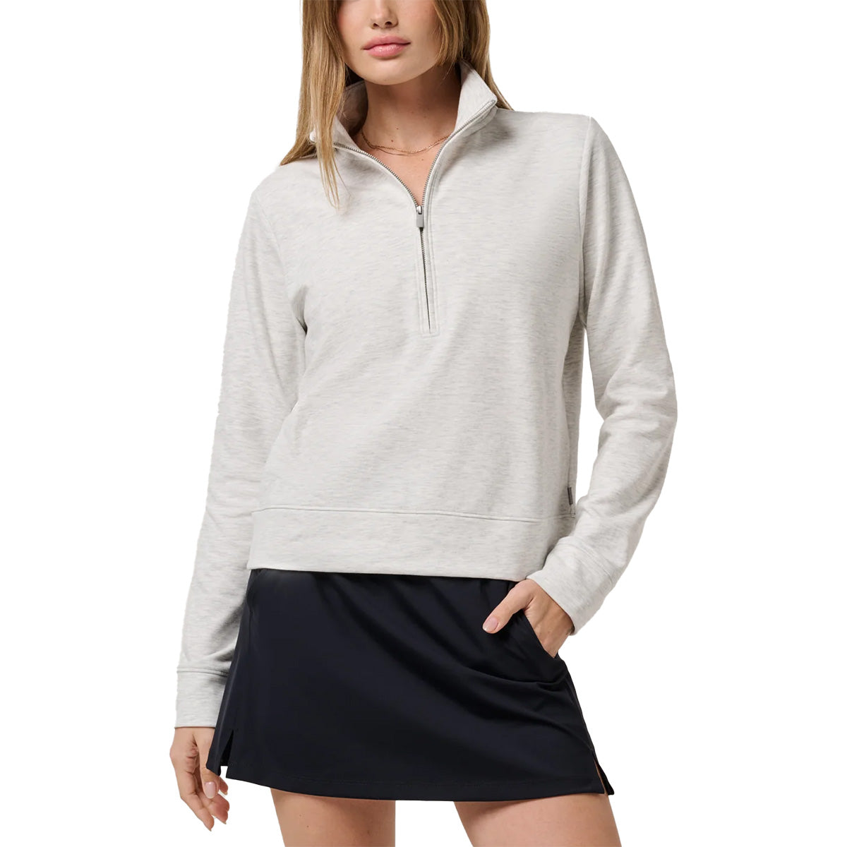 TravisMathew Women's Cloud Fleece 2.0 1/2 Zip Golf Pullover