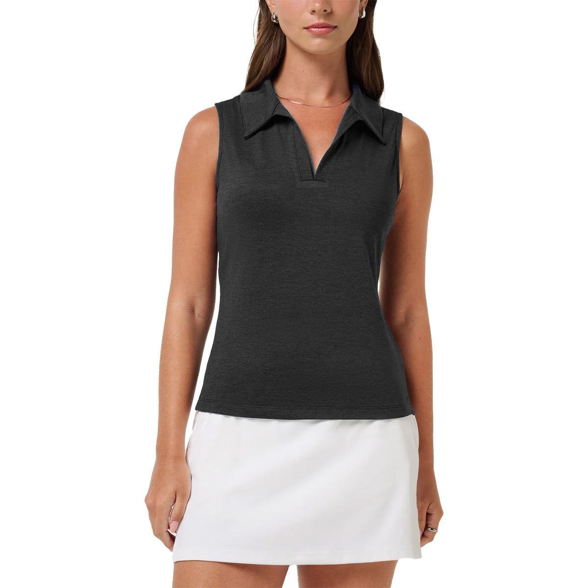 TravisMathew Women's Skyloft Light Sleeveless Golf Polo