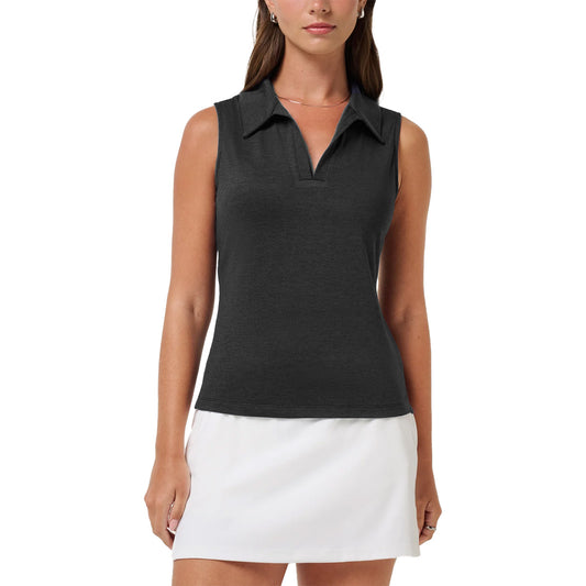 TravisMathew Women's Skyloft Light Sleeveless Golf Polo