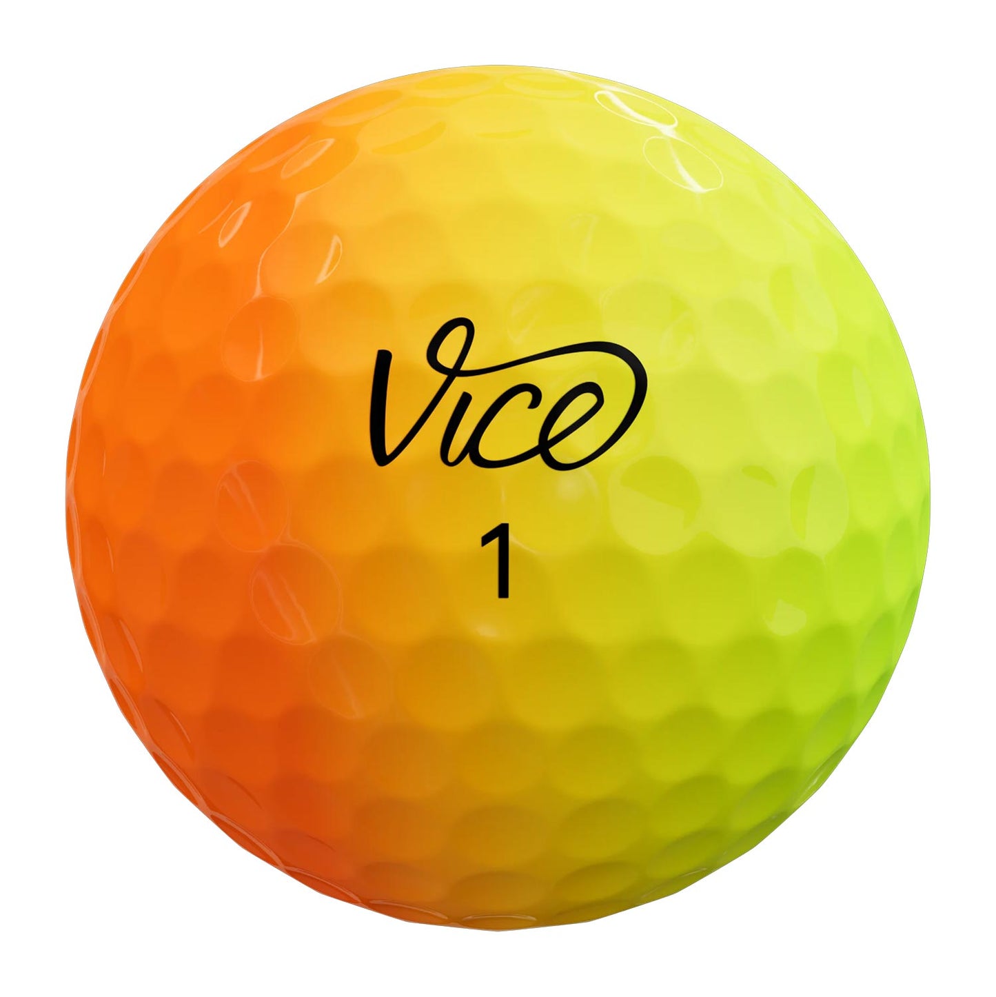 Vice Pro Plus Drip Orange/Yellow Golf Balls