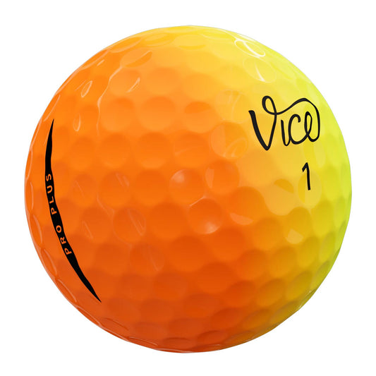 Vice Pro Plus Drip Orange/Yellow Golf Balls