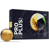 Vice Pro Plus Limited Edition Gold Golf Balls