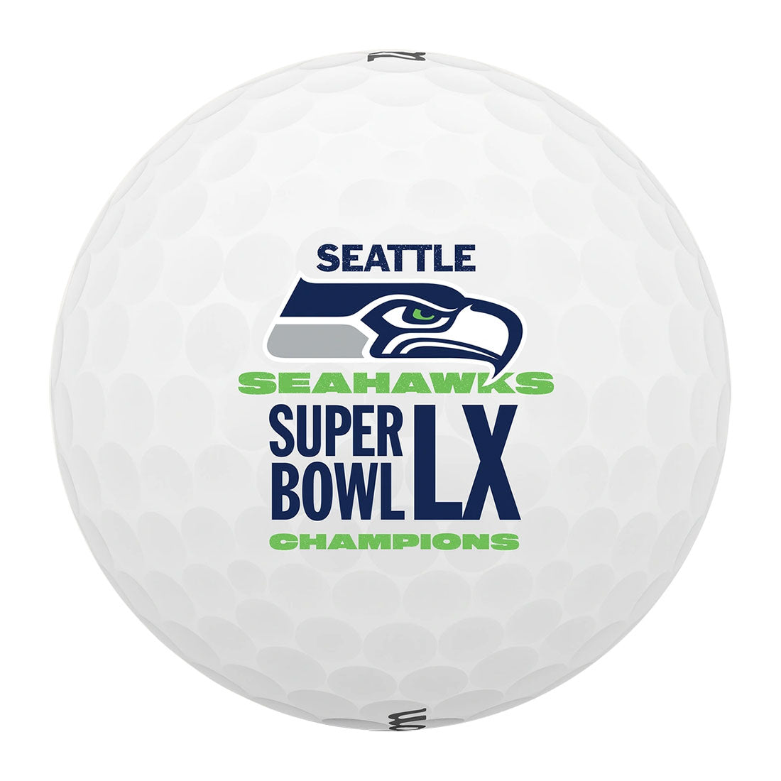 Wilson DUO Soft Seattle Seahawks Super Bowl LX Champions Golf Balls