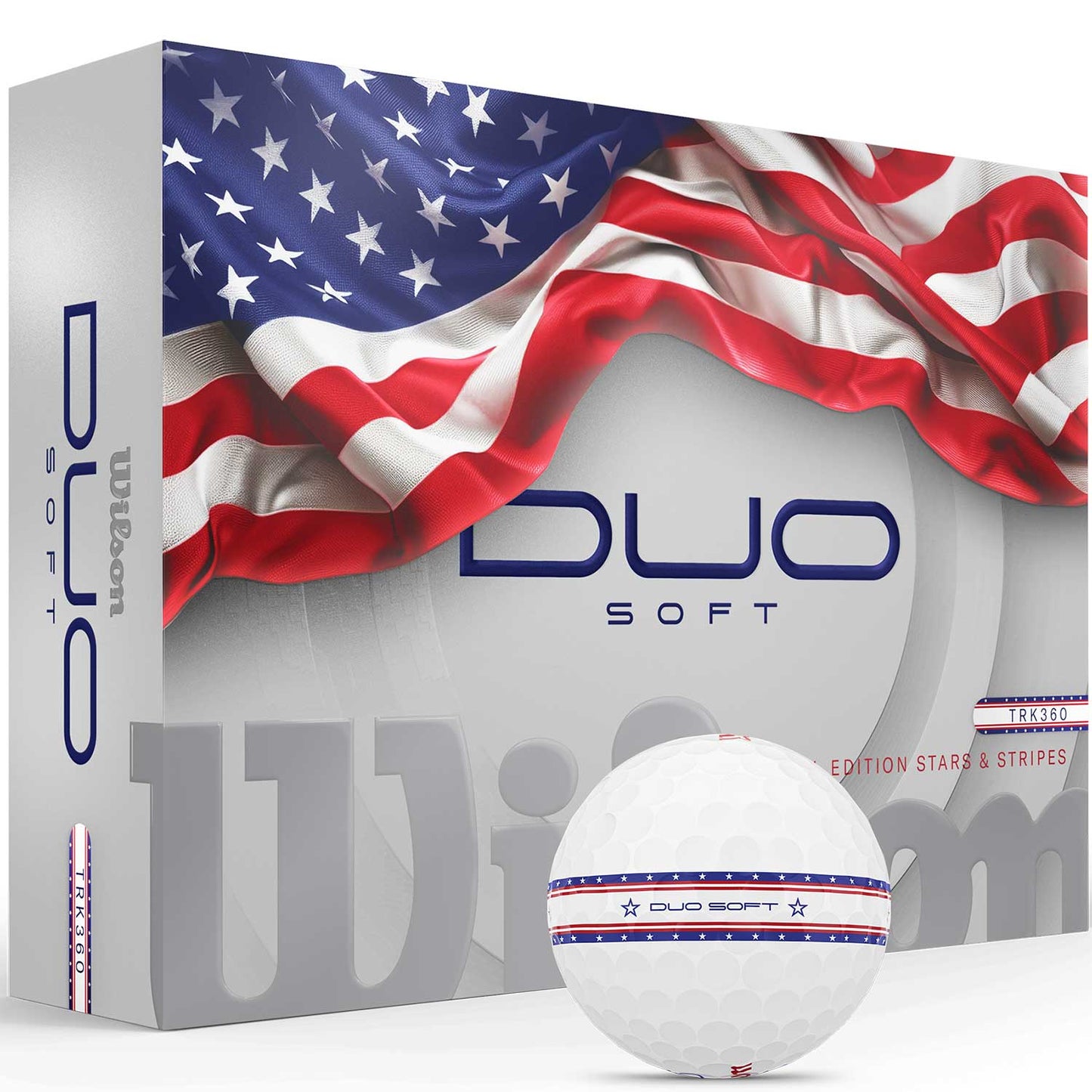 Wilson DUO Soft TRK360 USA Stars & Stripes Golf Balls