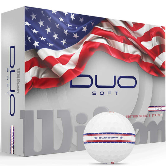 Wilson DUO Soft TRK360 USA Stars & Stripes Golf Balls