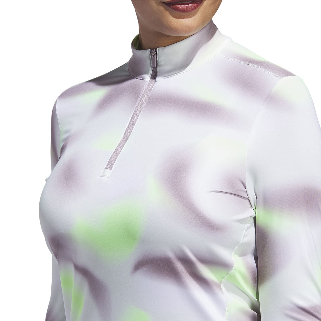 Adidas Women's Ultimate365 Printed Quarter Zip Mock