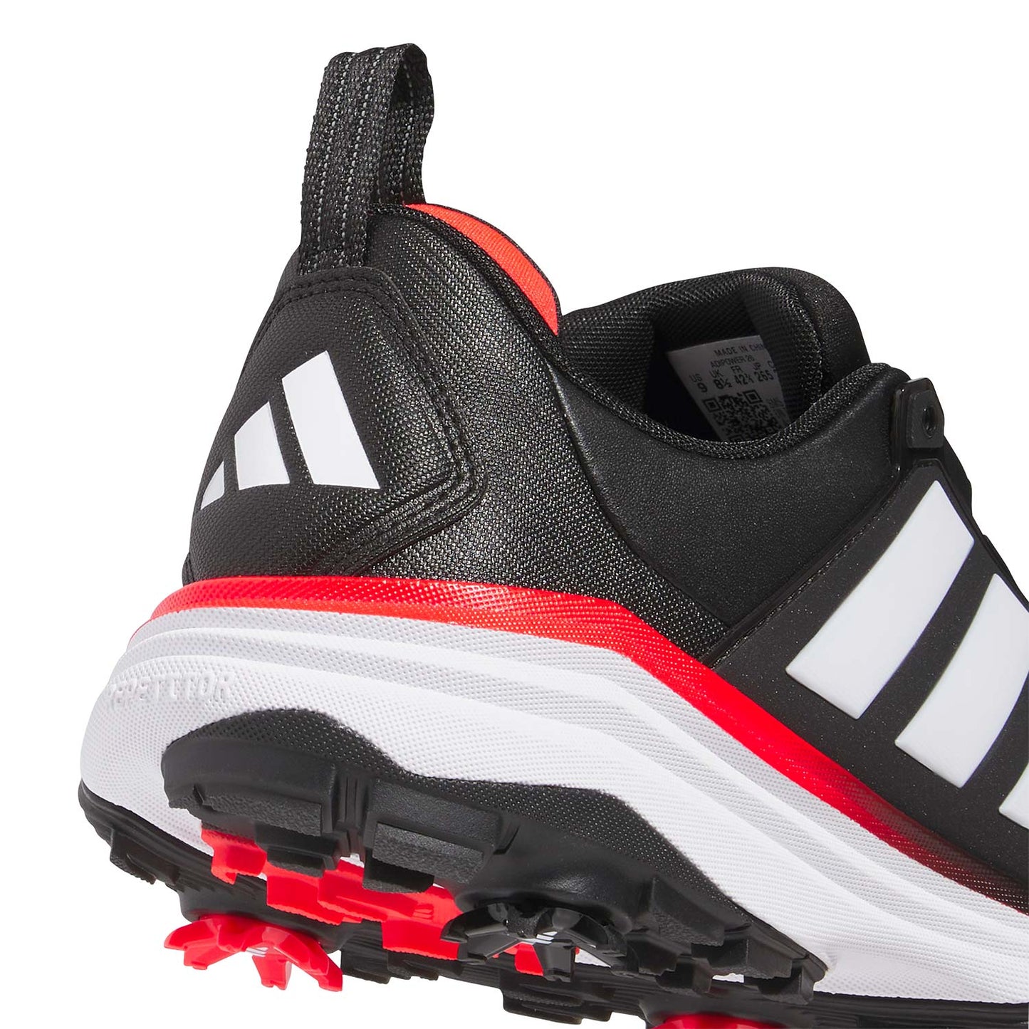 Adidas Adipower 26 Golf Shoes Black/White/Lucid Red